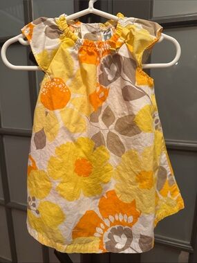 Carter's Yellow Orange Floral Dress